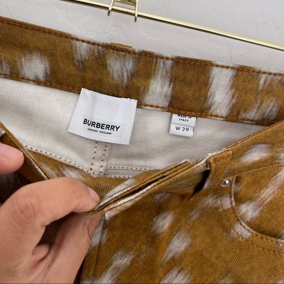 BURBERRY Ladies Honey Printed Jeans Size 29 NWT Retail $800 - Picture 7 of 9